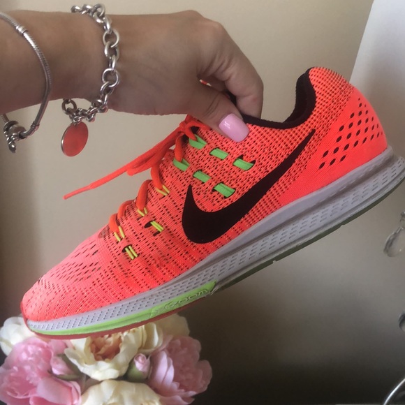 Nike Men's Air Zoom Structure 19 Running Shoes-Crimson/Volt/Black - Picture 2 of 13